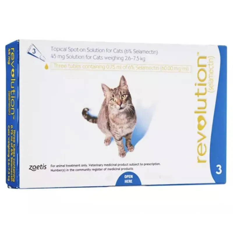 [25% OFF] Revolution For Cats 3ct (2.6kg - 7.5kg)