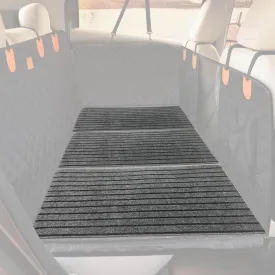 3PCS Dog Non-Slip Mat for Back Seat Extender, Waterproof Protection Mat for Dog Car Seat Cover Hard Bottom, Absorbent Mat for Dog Hammock for Car, SUV, Truck.(24" x 16") (Grey-Medium)