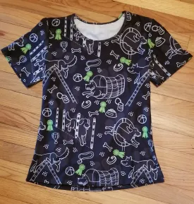 Agility MACH Obedience Dog Breed Ladies Top Blouse