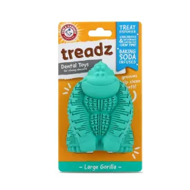 Arm & Hammer for Pets Super Treadz Gorilla Dental Chew Toy for Dogs - Dog Dental Chew Toys Reduce Plaque & Tartar Buildup Without Brushing - Safe for Dogs up to 35 Lbs Large - 1 Pack