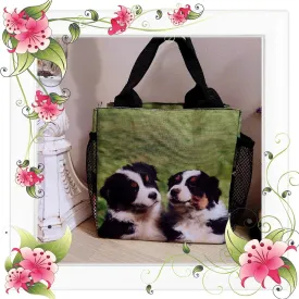 Australian Shepherd Aussie Puppy  Dog Ringside or Lunch Tote