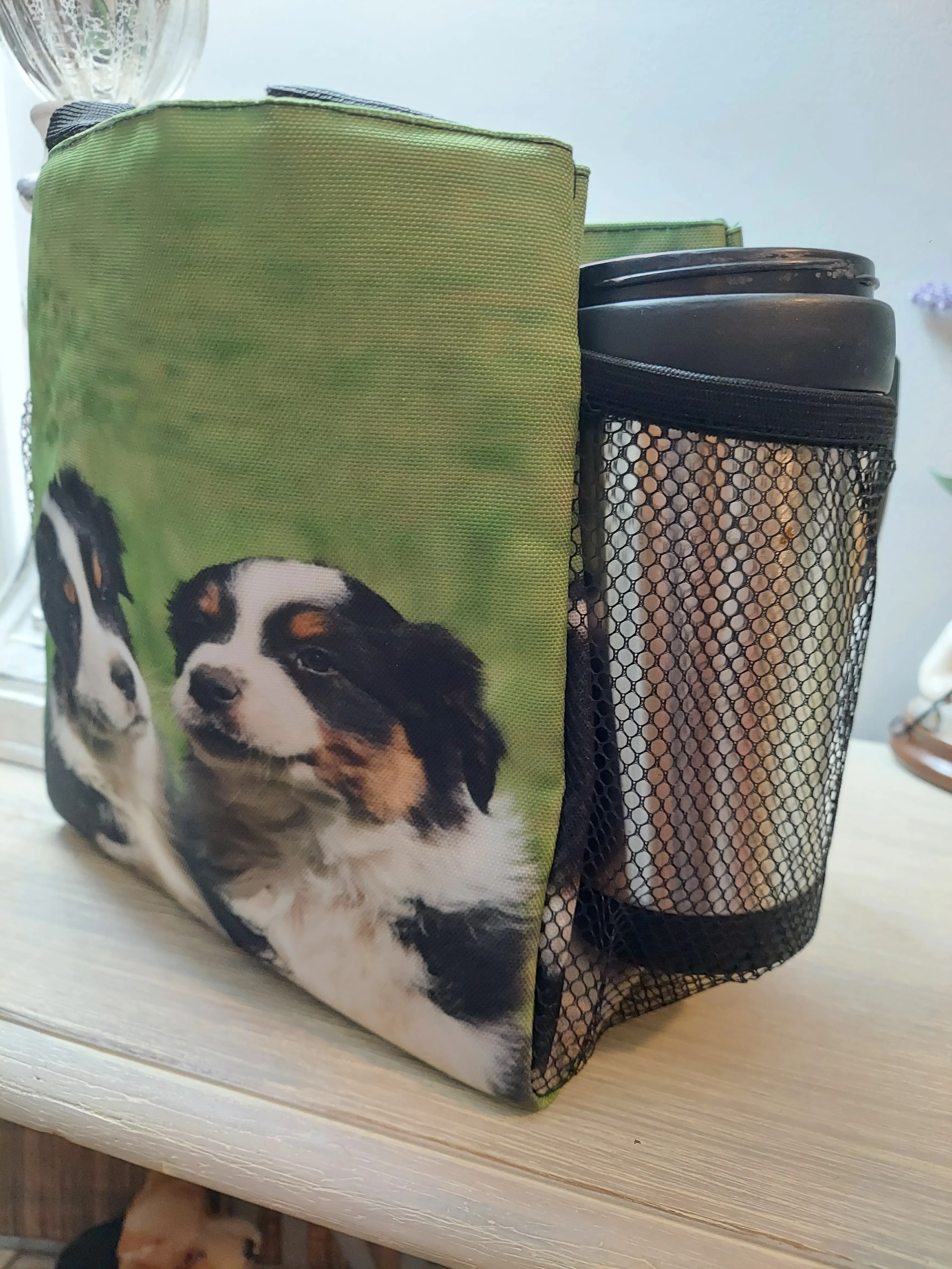 Australian Shepherd Aussie Puppy  Dog Ringside or Lunch Tote