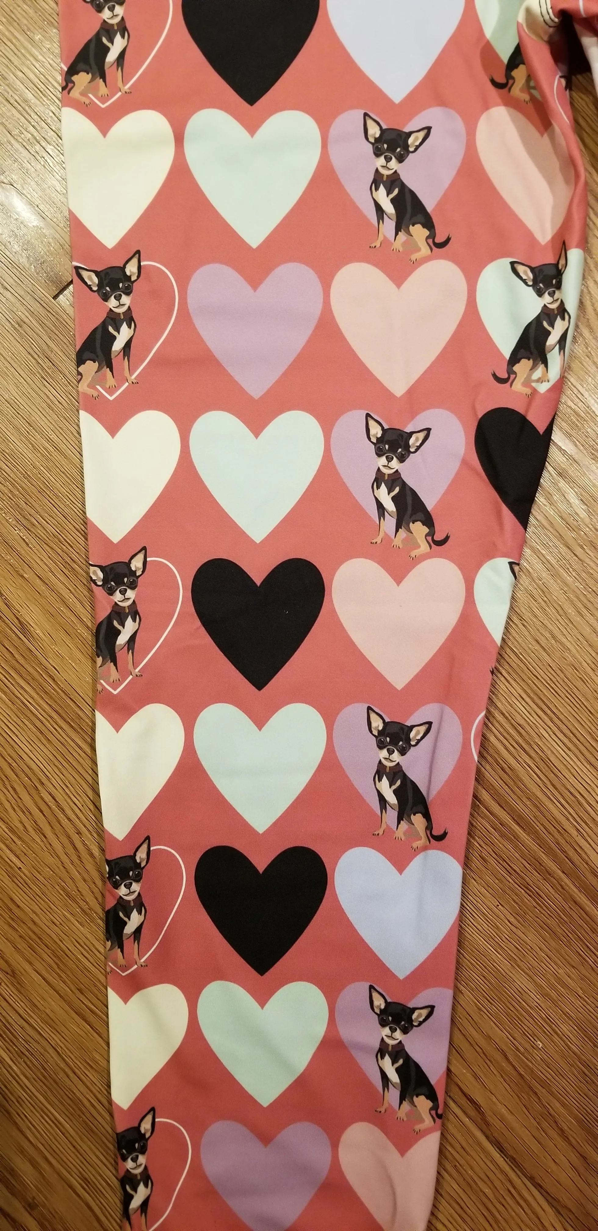 Black and Tan Chihuahua Dog Breed Ladies Leggings Perfect for a Siesta