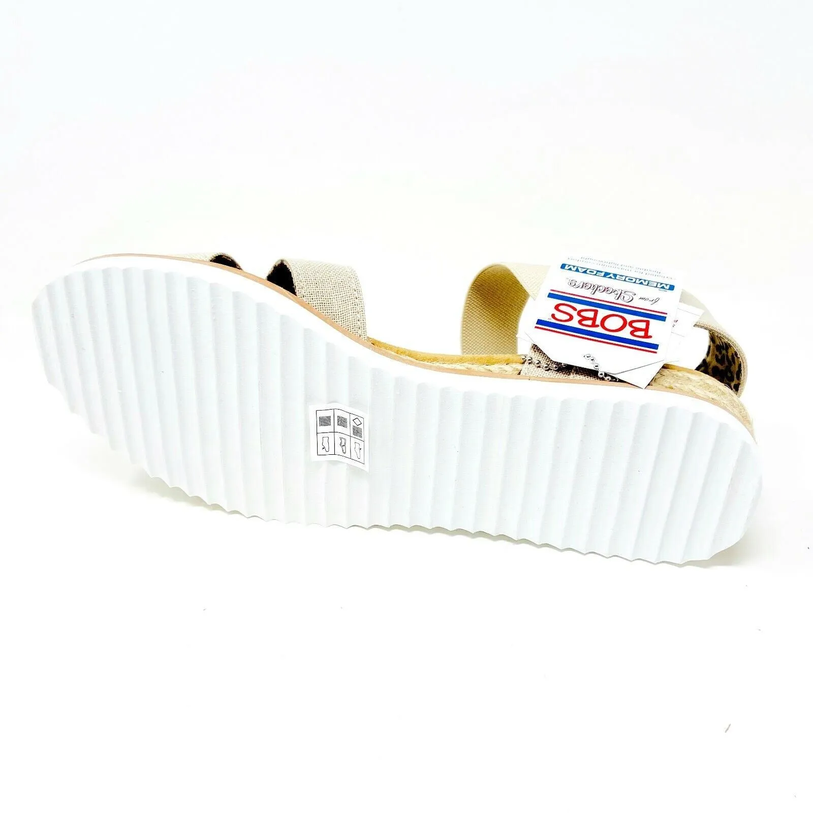 Bobs Skechers x Petco Desert Kiss Picnic Natural Womens Size 10 Casual Sandals