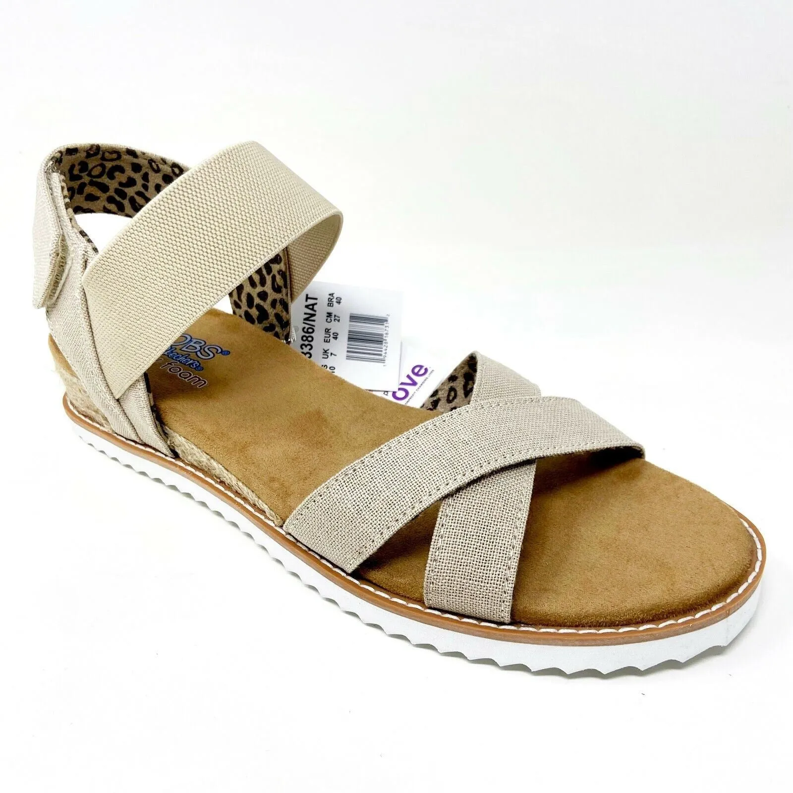 Bobs Skechers x Petco Desert Kiss Picnic Natural Womens Size 10 Casual Sandals