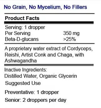 Breathe by MycoDog Mushroom Extract & Adaptogen Tincture