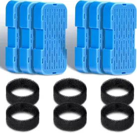 Cat Water Fountain Filters: Suitable for KOOGMOON Steel Cat Fountain(S4) - 6PCS Carbon Filter   6PCS Foam Filter