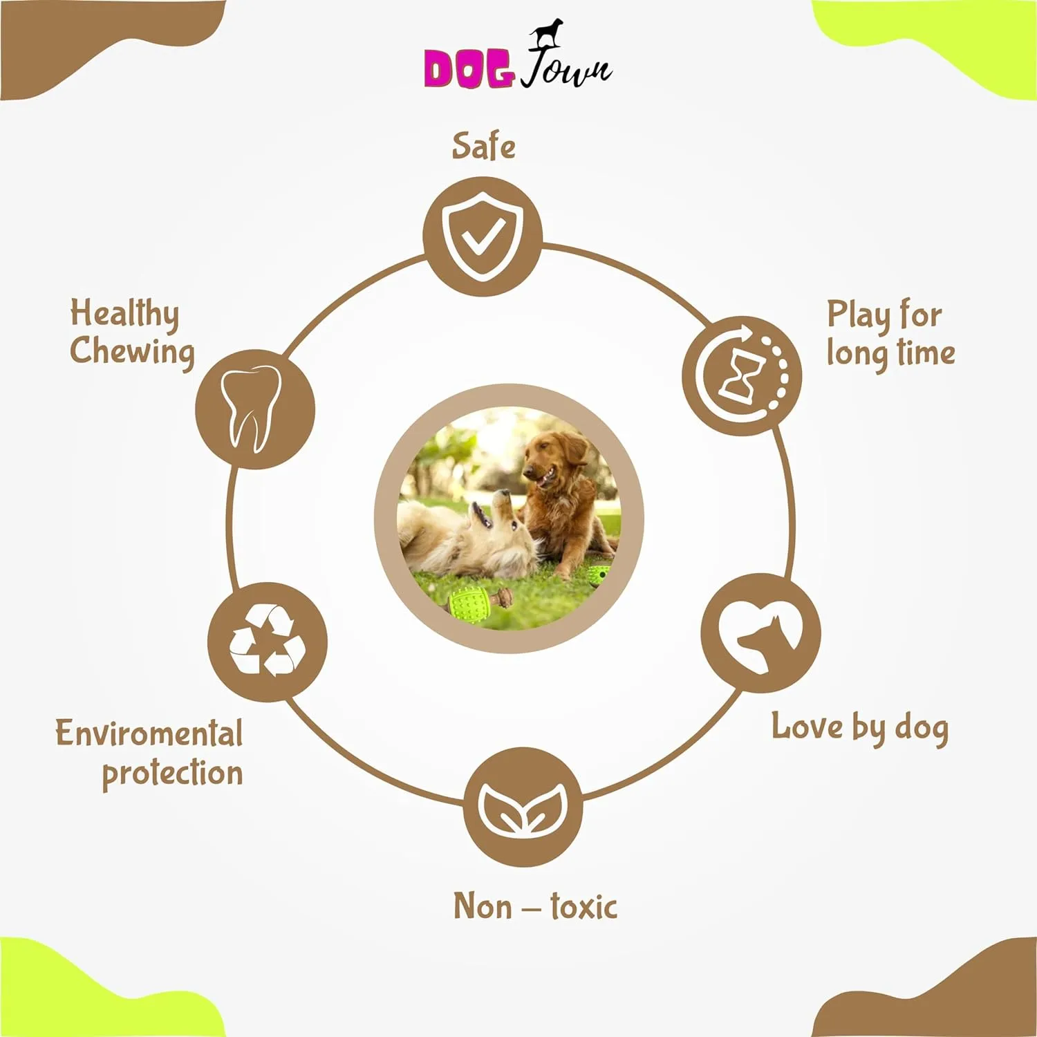 Chew Toys for Dogs and Puppies - Dual Color Drum