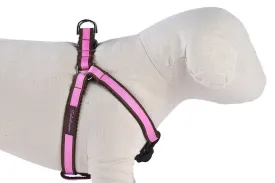 Chocolate/Hot Pink Stripe Dog Harness - 302