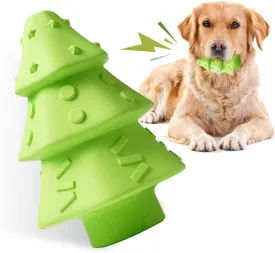 Christmas Dog Toys,Christmas Tree Shape Dog Chew Toys for Aggressive Chewers,Indestructible Tough Durable Squeaky Dog Toys,Puppy Dog Chew Toys for Small Medium Large Breed