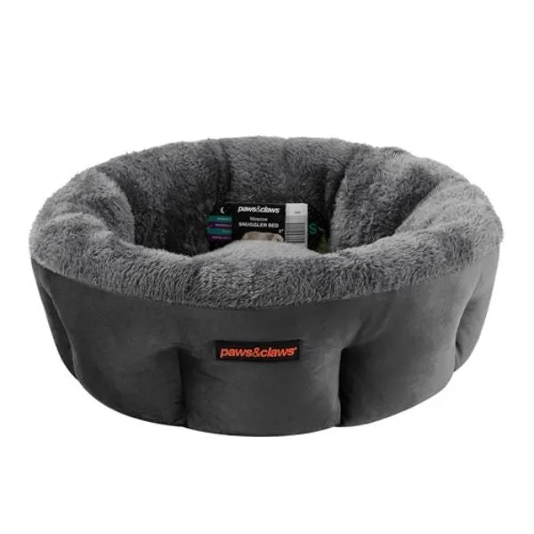 Dark Grey Lux Snuggler Bed - 48cm x 48cm x 20cm