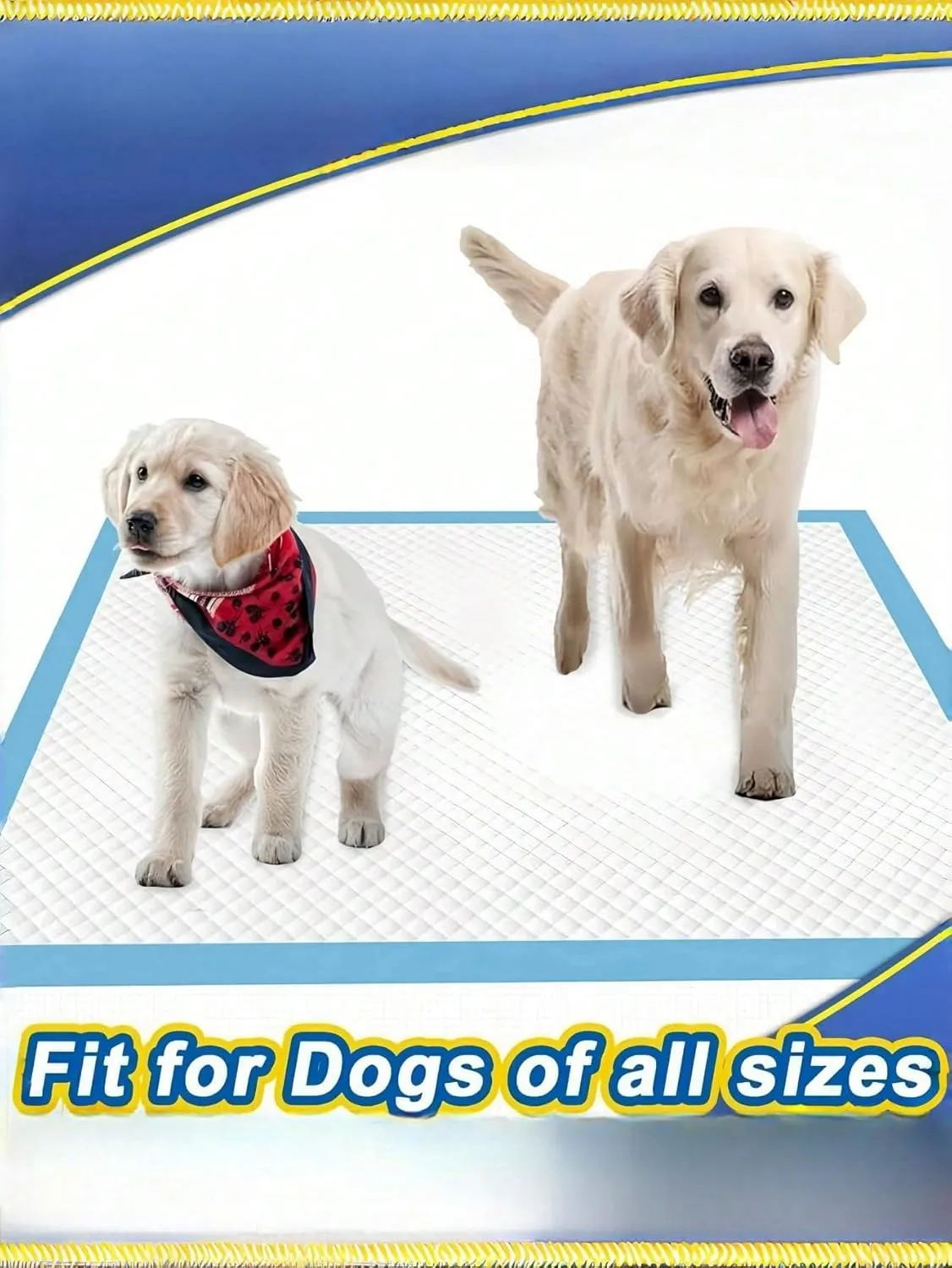 Disposable Cat and Dog Pee Pad with 7-Layer Leak-Proof Design and Quick-Drying Surface, Suitable for Potty Training, Whelping Pad, and Travel (one-Size,S Size 10 Pcs)