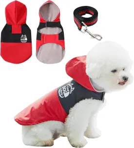 Dog Raincoats,Winter Coat,Windproof Waterproof Warm Jacket,Pet Dog Clothes for Small Medium Large Dogs(Red, Medium)