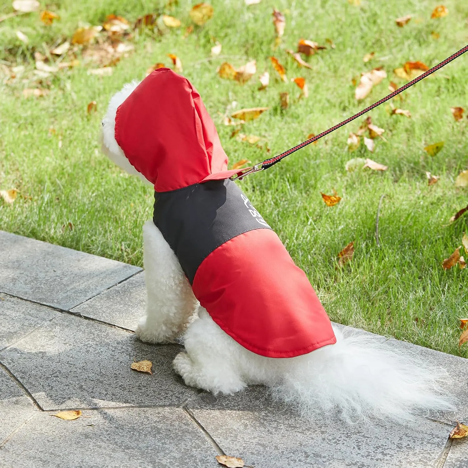 Dog Raincoats,Winter Coat,Windproof Waterproof Warm Jacket,Pet Dog Clothes for Small Medium Large Dogs(Red, Medium)