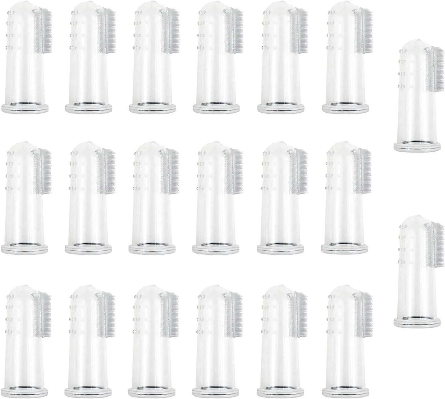 Dog Toothbrush for Dog Teeth Cleaning Dog Fingerbrush Toothbrush Dog Tooth Brushing Dog Finger Toothbrush Pet Toothbrush for Easy Cleaning Tongue and Teeth Cleaner 20PCS/715(20PCS)
