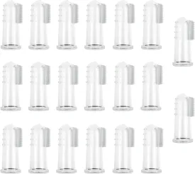 Dog Toothbrush for Dog Teeth Cleaning Dog Fingerbrush Toothbrush Dog Tooth Brushing Dog Finger Toothbrush Pet Toothbrush for Easy Cleaning Tongue and Teeth Cleaner 20PCS/715(20PCS)
