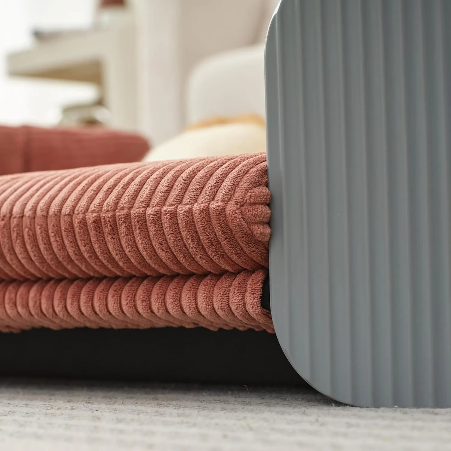 Dog's Pink Bed Morden Large Sofa Beds for Dogs with Removable Washable Flannel Cover Orthopedic Memory Rebound Foam Couch Puppy Essentials Anti-Scratch Grey PP Frame Indoor Elevated Pet Beds