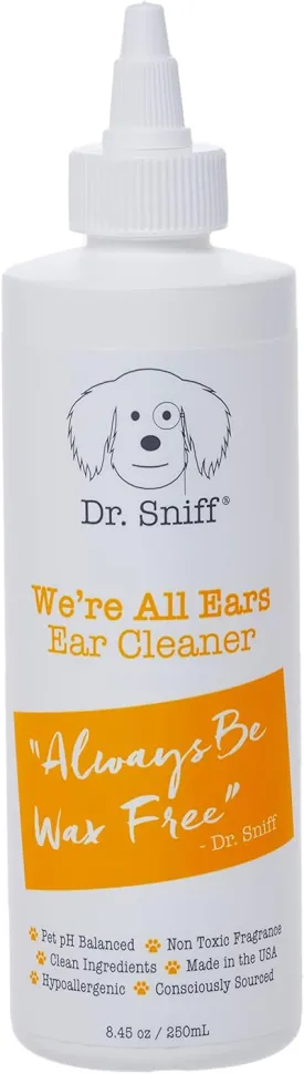 Ear Cleaner for Dogs & Cats, 8.45 Oz, Cleansing & Deodorizing, Effective & Gentle Solution, Prevents Infections, Washes Away Debris & Odors