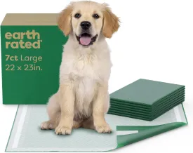 Earth Rated 3-in-1 Max Absorbency Puppy Pee Pads for Dogs, Odor Blocking, Leak Prevention Potty Training Pad, Large, 22 x 23 Inches, 7 Count