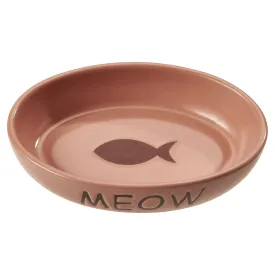 ETHICAL PORTOFINO OVAL 6" CAT DISH PINK