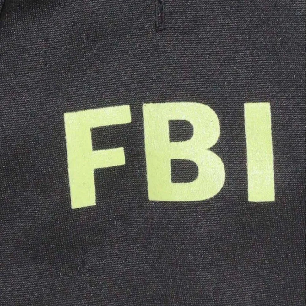 Fleece Dog Hoodies, Apparel,'FBI' Luminous Patterns Basic Hoodie Sweater, Cotton Jacket Coat for Small Dog & Medium Dog & Cat (S, Black)