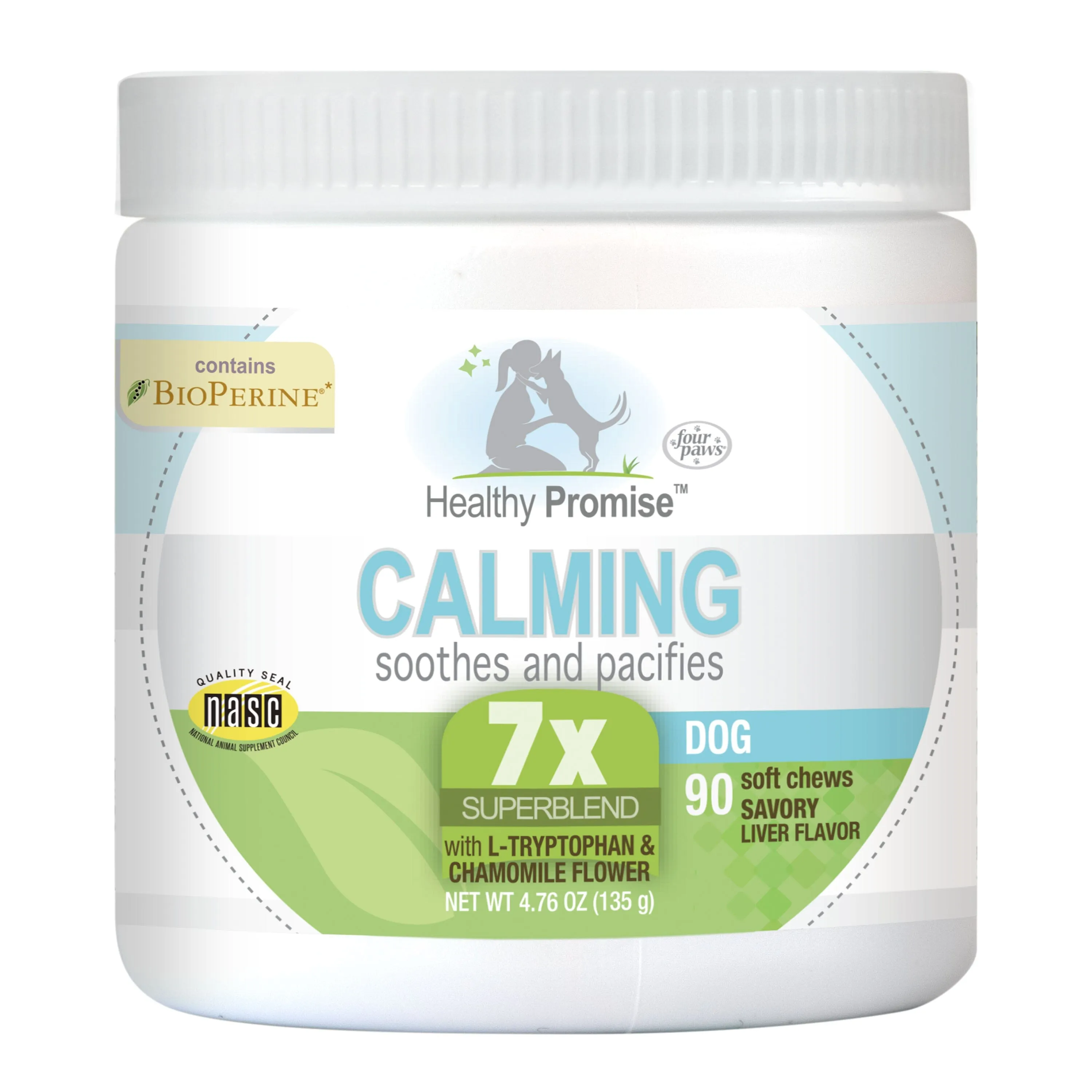 Four Paws Healthy Promise Calming Chews for Dogs Calming - 90 Count