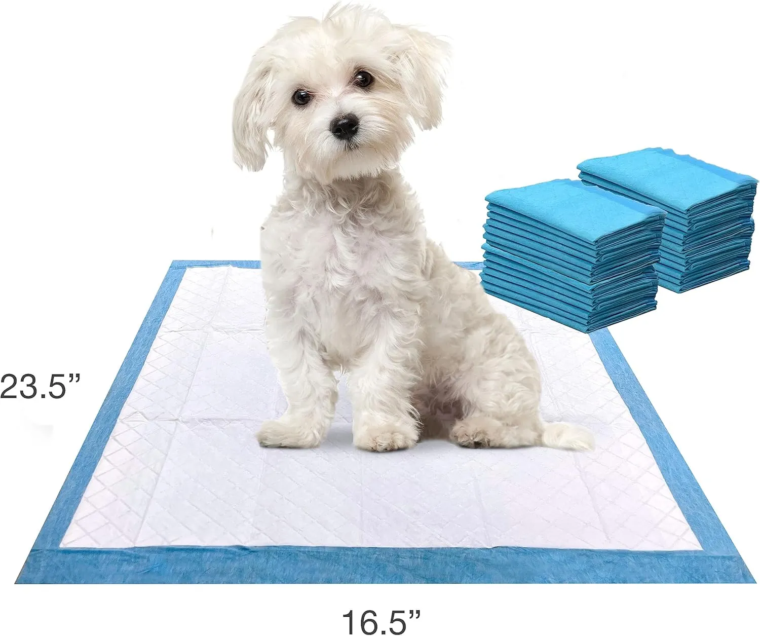 Four Paws Wee-Wee Superior Performance Unscented Little Pee Pads for Small Dogs, Leak-Proof Dog Housebreaking Potty Training Floor Protection, 16.5"x23.5", 28 Count