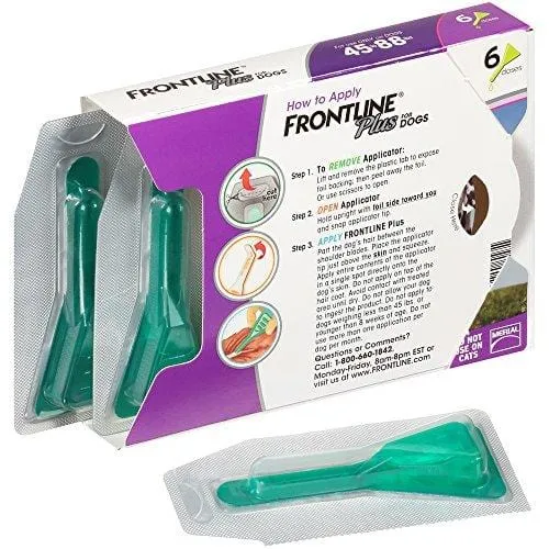 Frontline Plus for Dogs 4588 lbs Purple, 6 Month