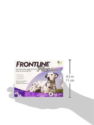 Frontline Plus for Dogs 4588 lbs Purple, 6 Month