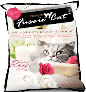 Fussie Cat Enchanted Rose Scoopable Bentonite Cat Litter 10L