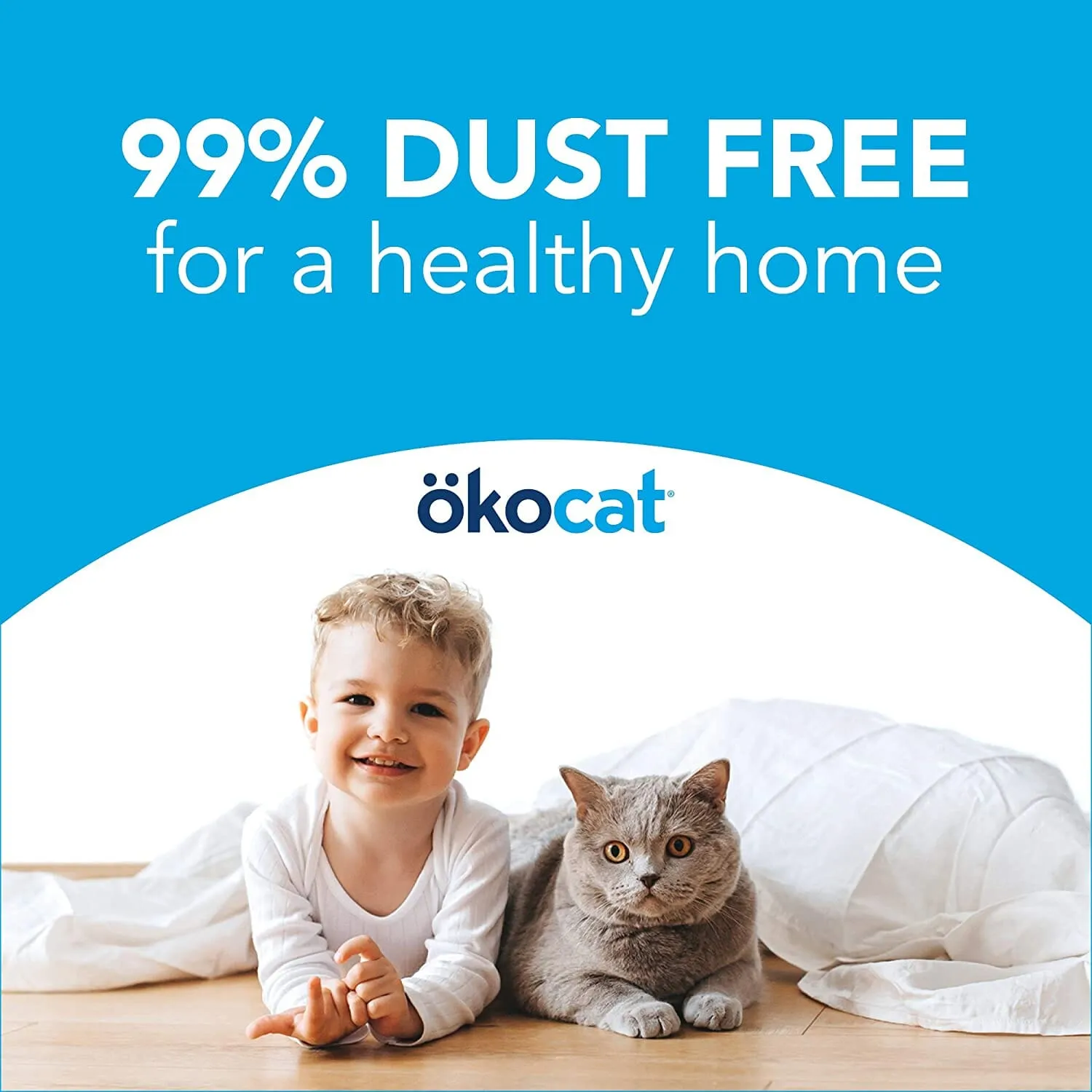 Healthy Pet Okocat Cat Clumping Wood Litter Cat Litter - 13.2 Lbs