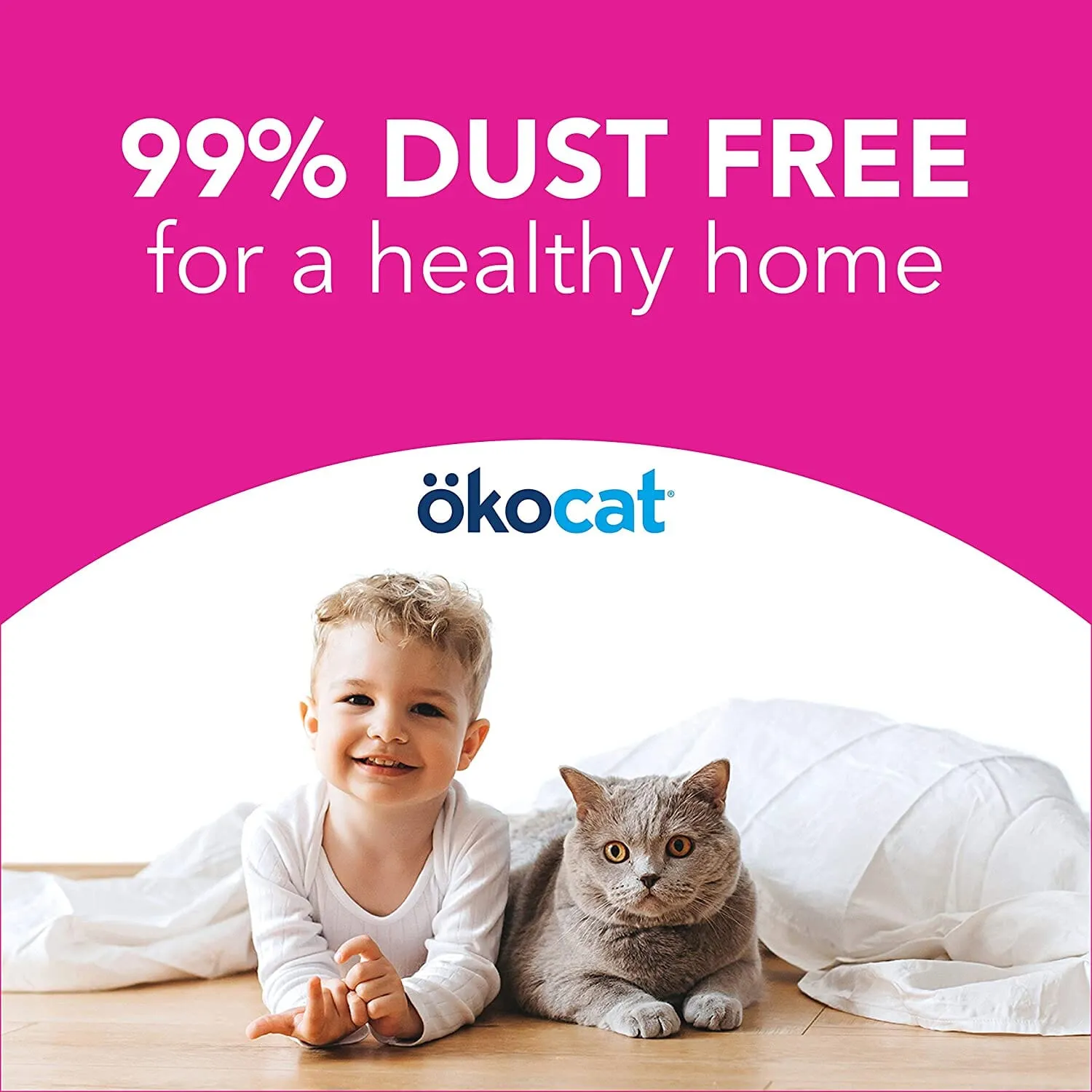 Healthy Pet Okocat Cat Super Soft Clumping Wood Litter Cat Litter - 8.4 Lbs