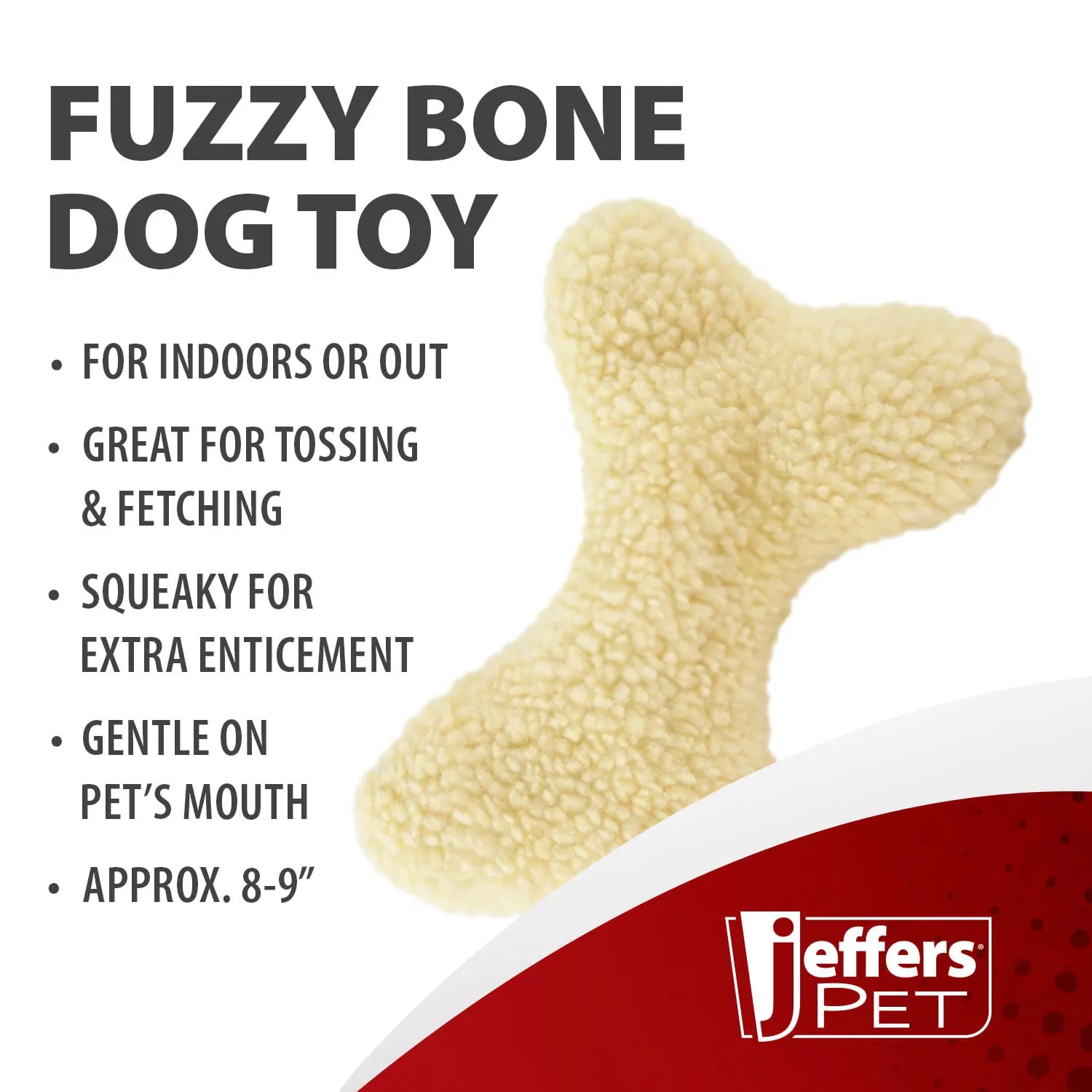 Jeffers Fuzzy Toys, Natural Color