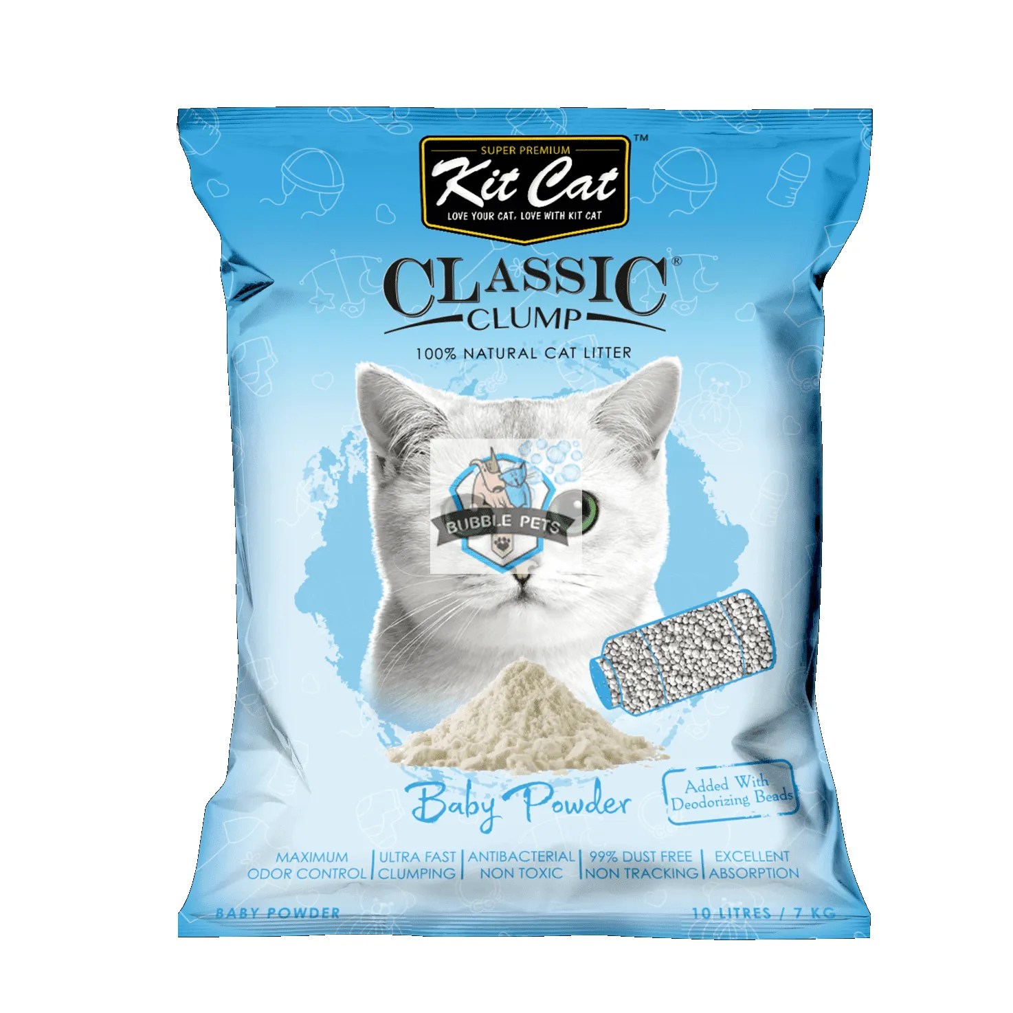 Kit Cat Classic Clump Baby Powder Cat Litter
