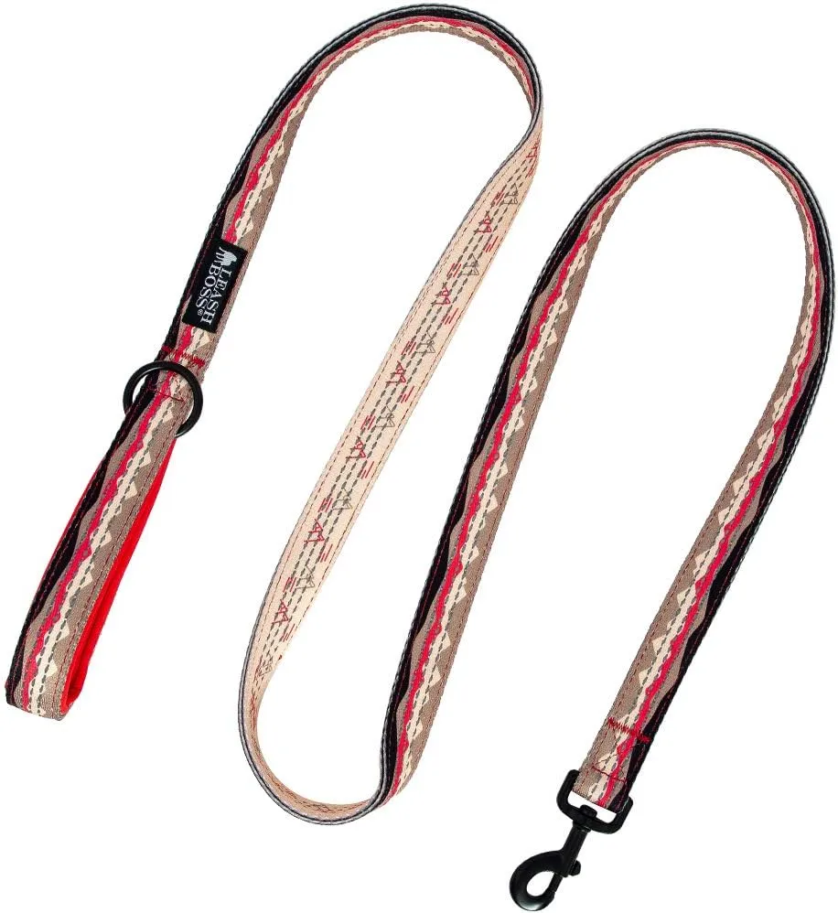 Leash Boss 6ft Dog Leash | Ultra Comfort Double-Thick Soft Padded Handle | Reflective Leash for Large Dogs, Medium Dogs | Heavy Duty Leash for Large Breed Dogs | Nylon Leash for Small Dogs/Puppies