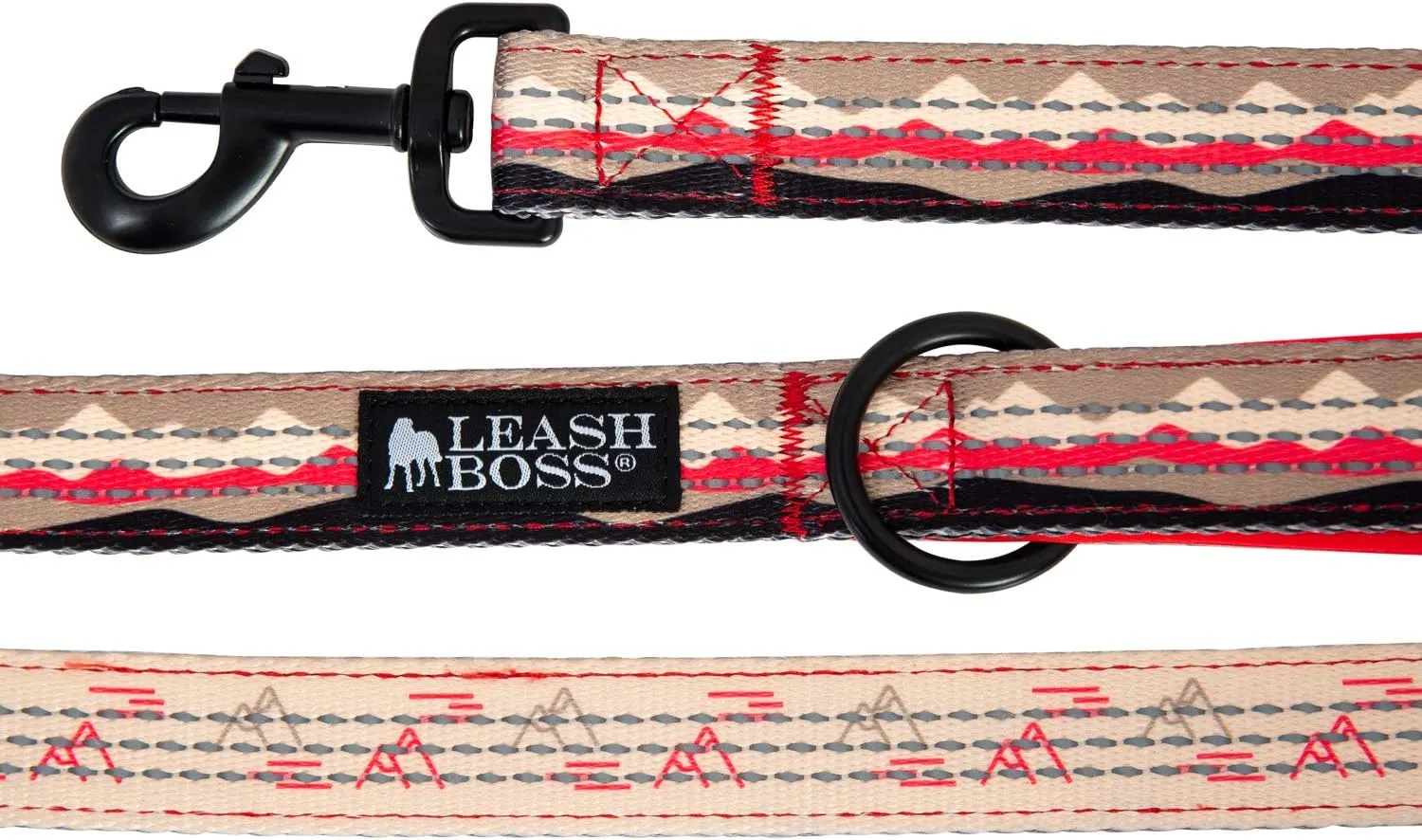Leash Boss 6ft Dog Leash | Ultra Comfort Double-Thick Soft Padded Handle | Reflective Leash for Large Dogs, Medium Dogs | Heavy Duty Leash for Large Breed Dogs | Nylon Leash for Small Dogs/Puppies
