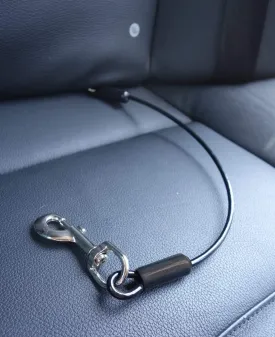 Leash Boss Dog Car Seat Belt Restraint - No-Chew Heavy Duty Car Seatbelt for Pets - 5 Sizes - Coated Steel Rope to Prevent Chewing (26 in) - Restraints for Dogs in Cars - Dog Seat Belt for Car