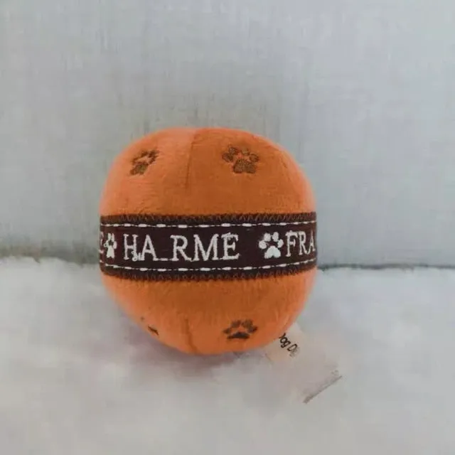 Luxury Pet Toy Embroidery Dogs Toys Pulsh Sound Balls Squeak Toy Creative French Lady Style Plush Puppy Wine Perfume 1pcs