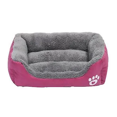 M 54*42cm rose red Pet cat, dog bed, soft and comfortable pet nest AZ21812
