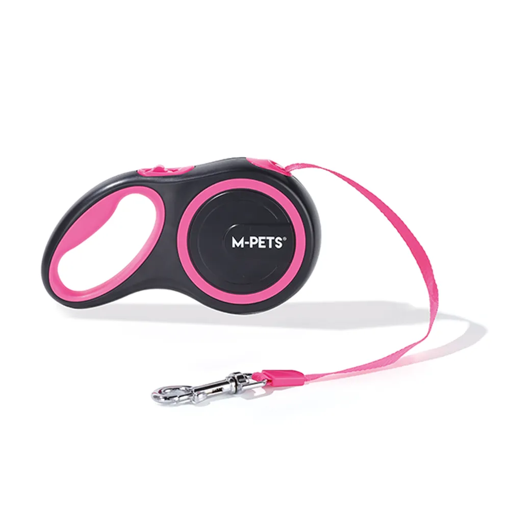 M-PETS Liberty Dog Retractable Leash Pink