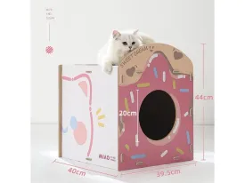 Meow Meow Strawberry Sweet Square Cat Scratching Pad As Photo 40X39.5X44cm