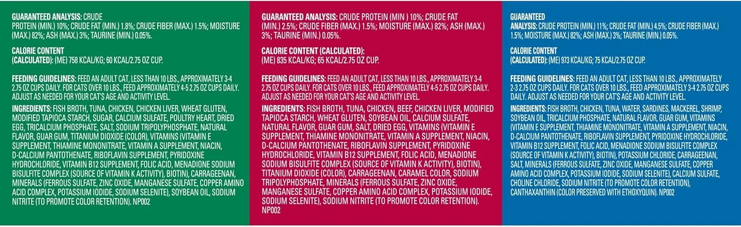 Meow Mix Tender Centers Basted Bites Dry Cat Food, Chicken & Tuna Flavor, 3 Pound (Pack of 4)   Tender Favorites Wet Cat Food Surf 'N Turf Variety Pack, 2.75 Ounce (Pack of 48) Bundle