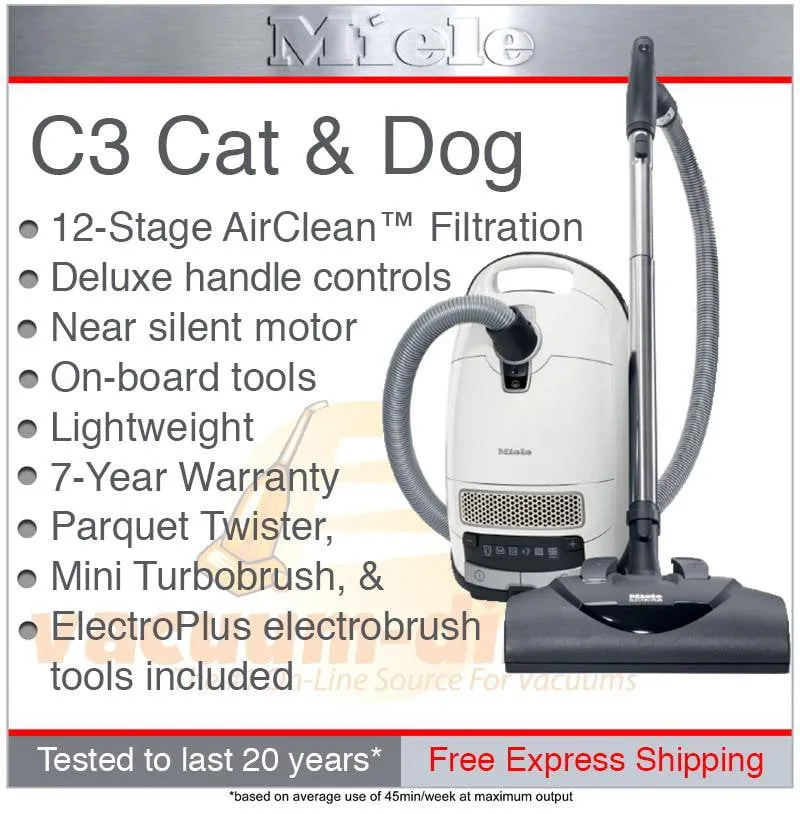 Miele Complete C3 Cat & Dog Canister Vacuum