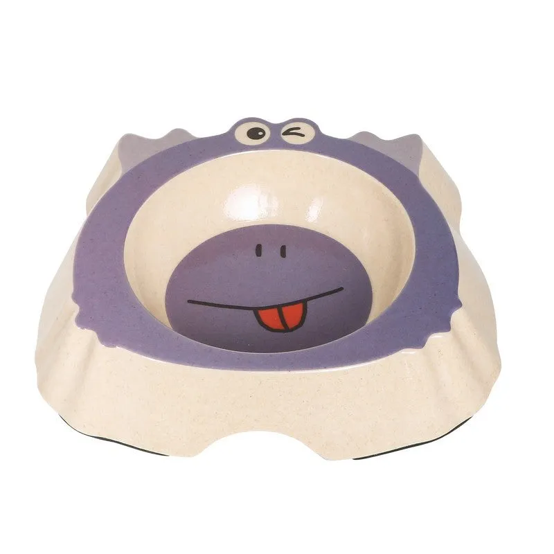 Monster Small Dog Bowl Purple Bamboo 19cm by Pet Brands
