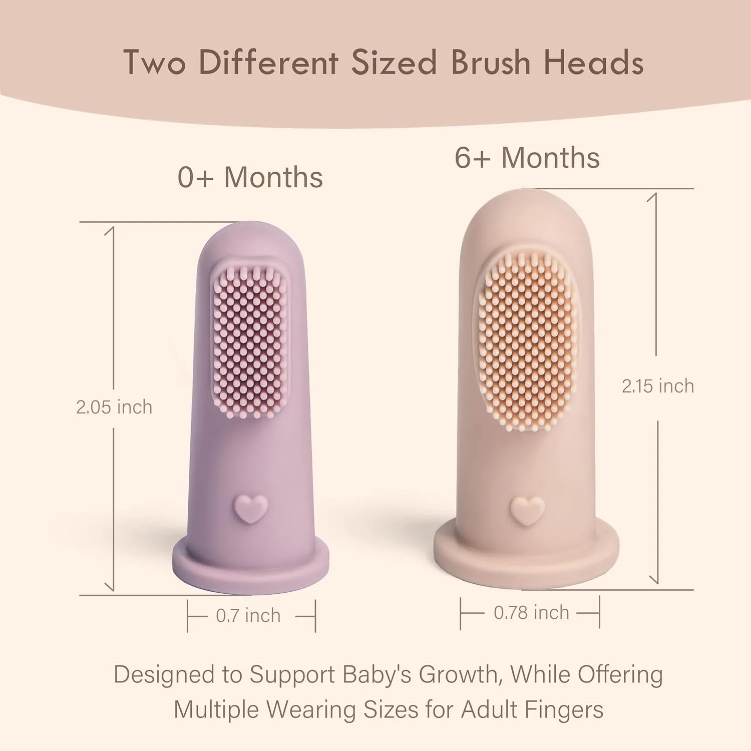 Moonkie Baby Finger Toothbrush Tongue Oral Cleaner Kit for 3 Months  , 3 Pcs (Blue/Mint/Blue)