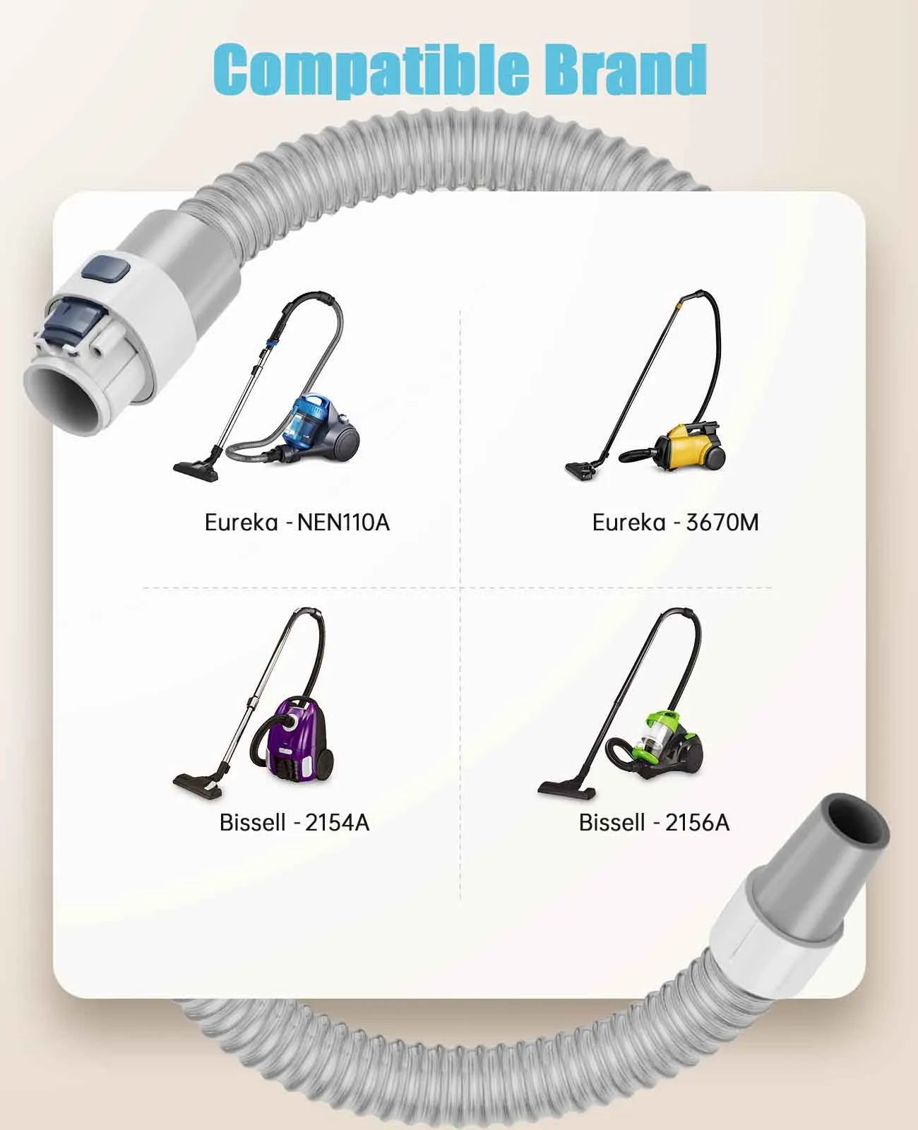 Oneisall LM2 Pet Grooming Vacuum 4Pcs Accessories Replacement