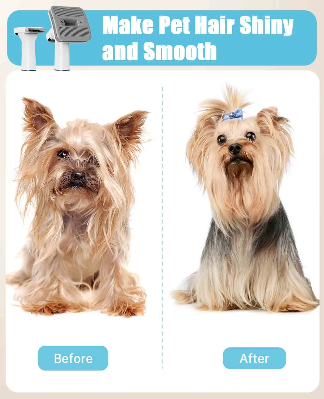Oneisall LM2 Pet Grooming Vacuum 4Pcs Accessories Replacement