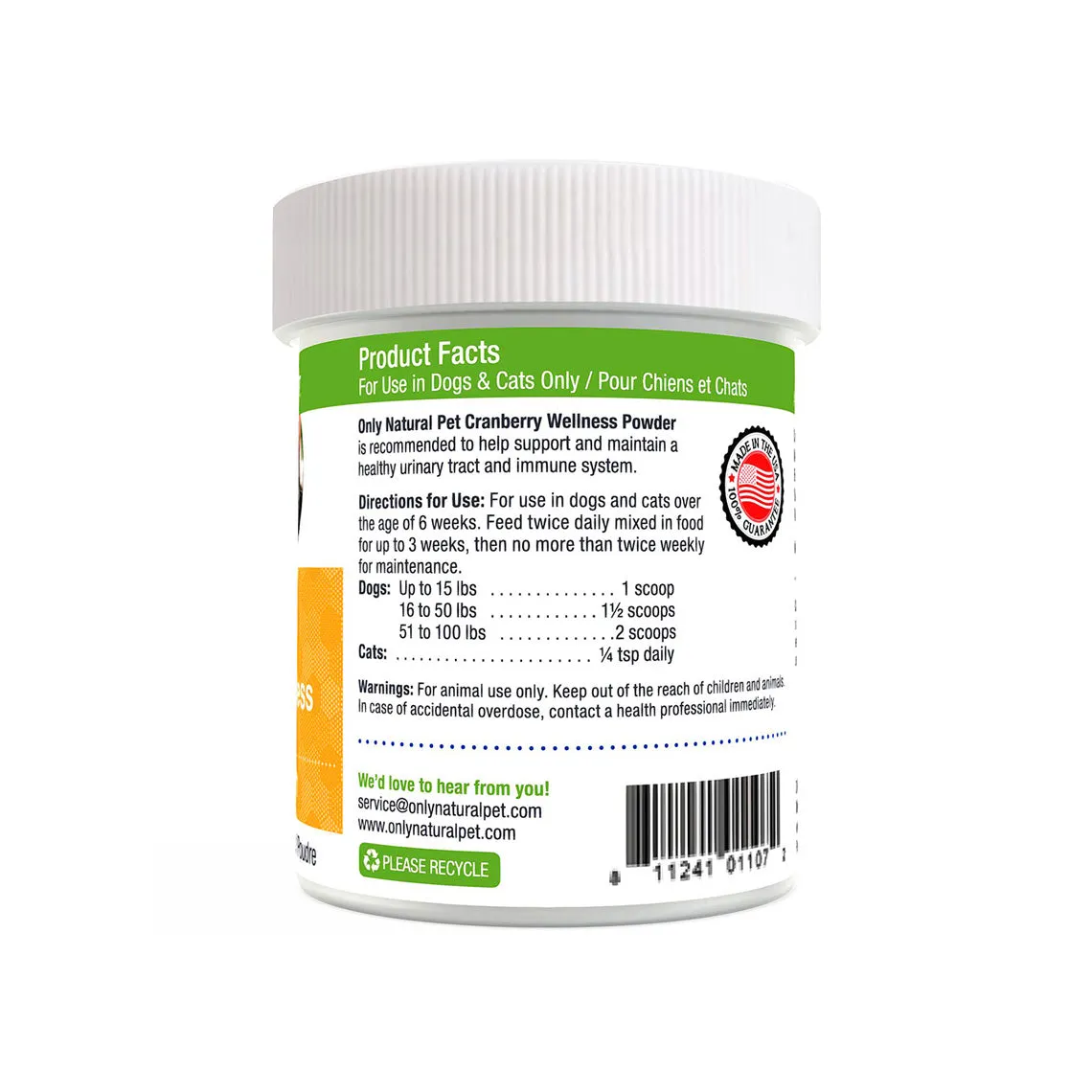 Only Natural Pet Cranberry Wellness Extract Supplement for Dogs & Cats