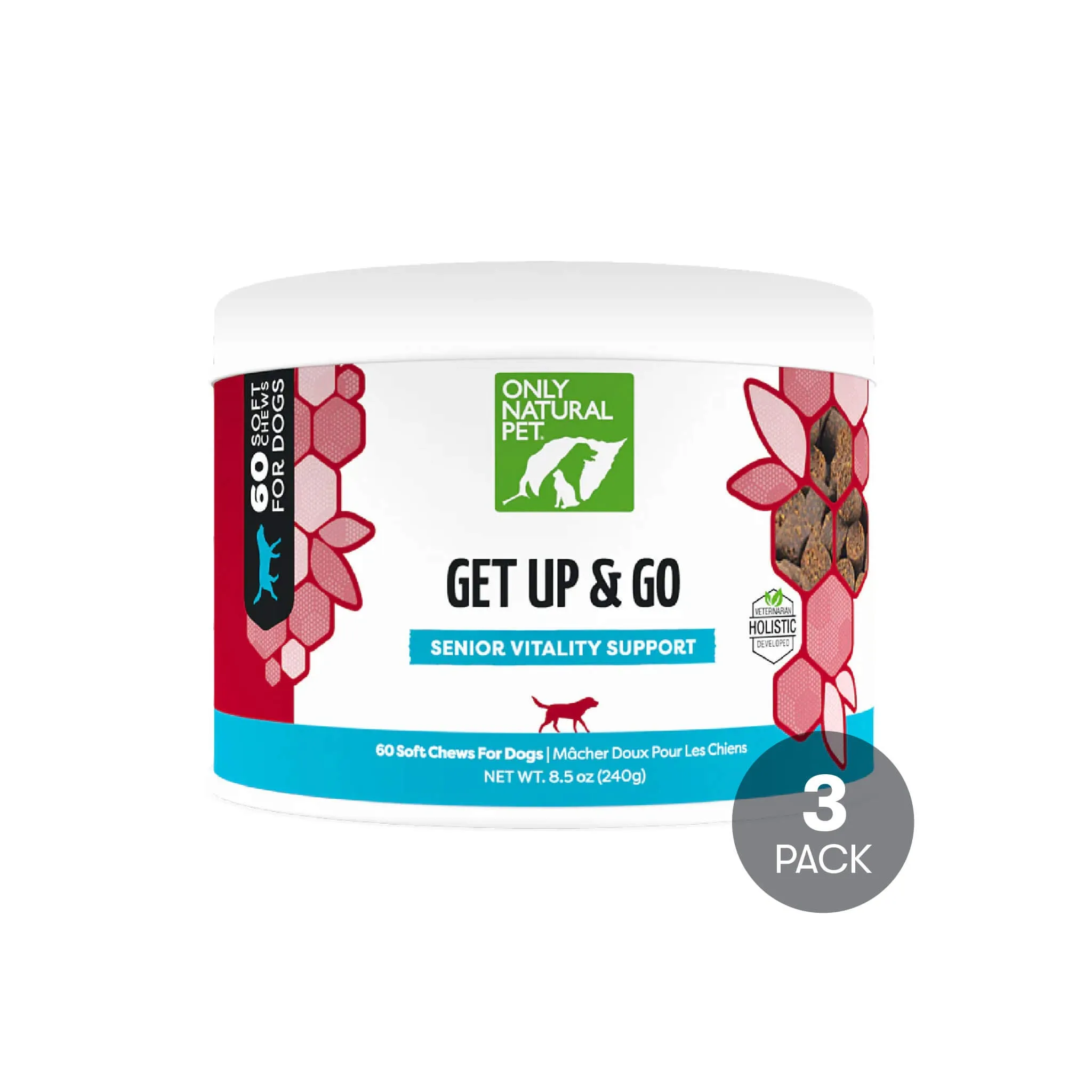 Only Natural Pet Get Up & Go Joint Support Supplement Soft Chews for Dogs