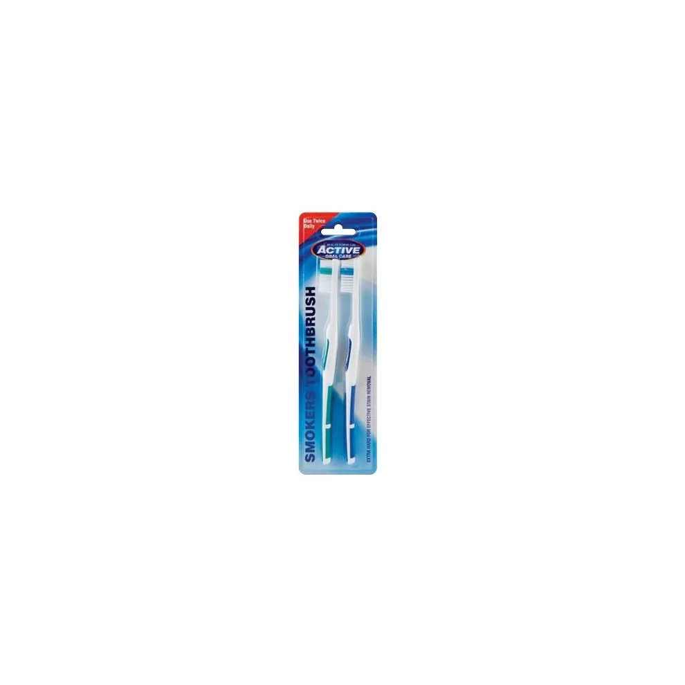 Oral Care Smokers Stain Remover Toothbrushes 2 Pcs